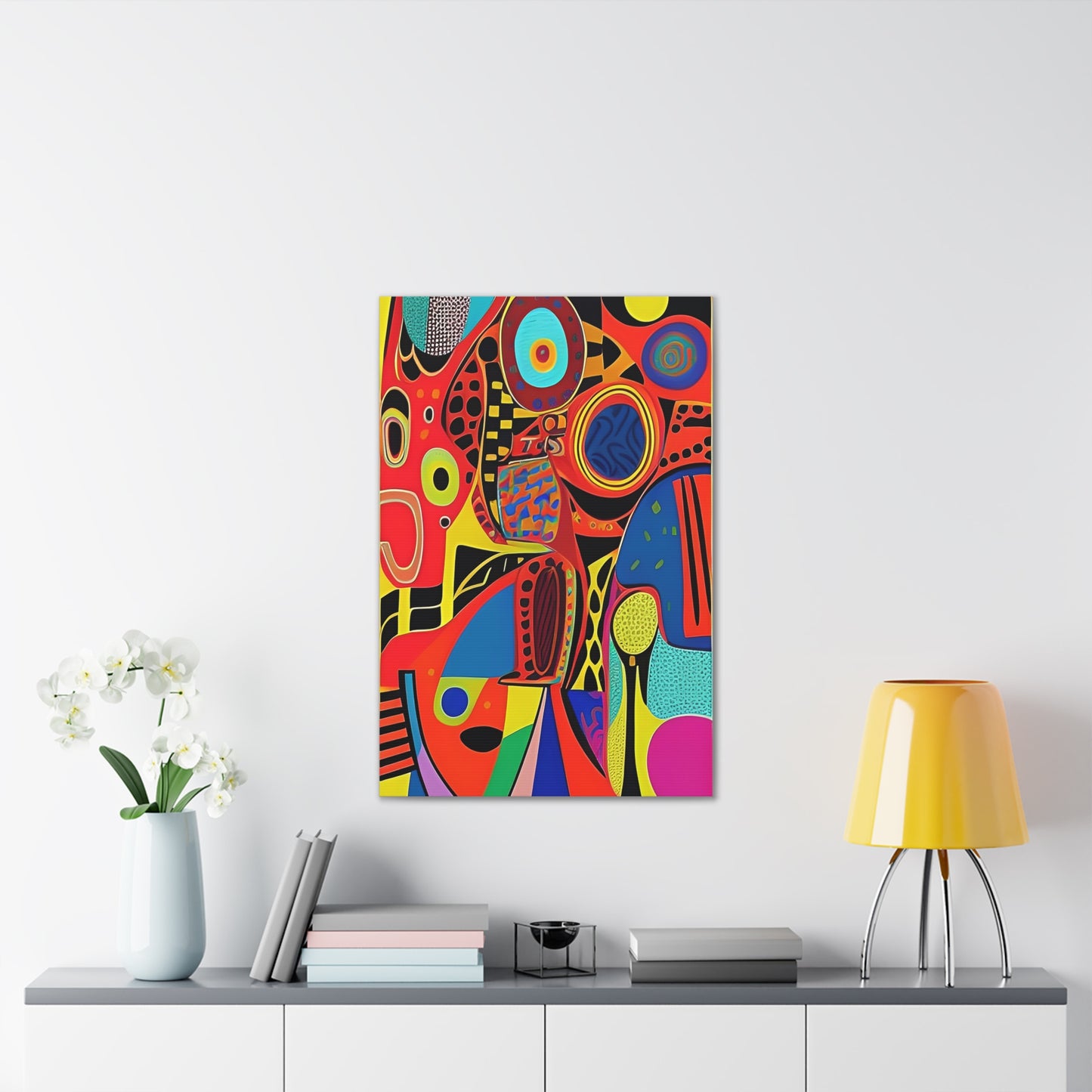 Oba Vibration Stretched Canvas Wall Art