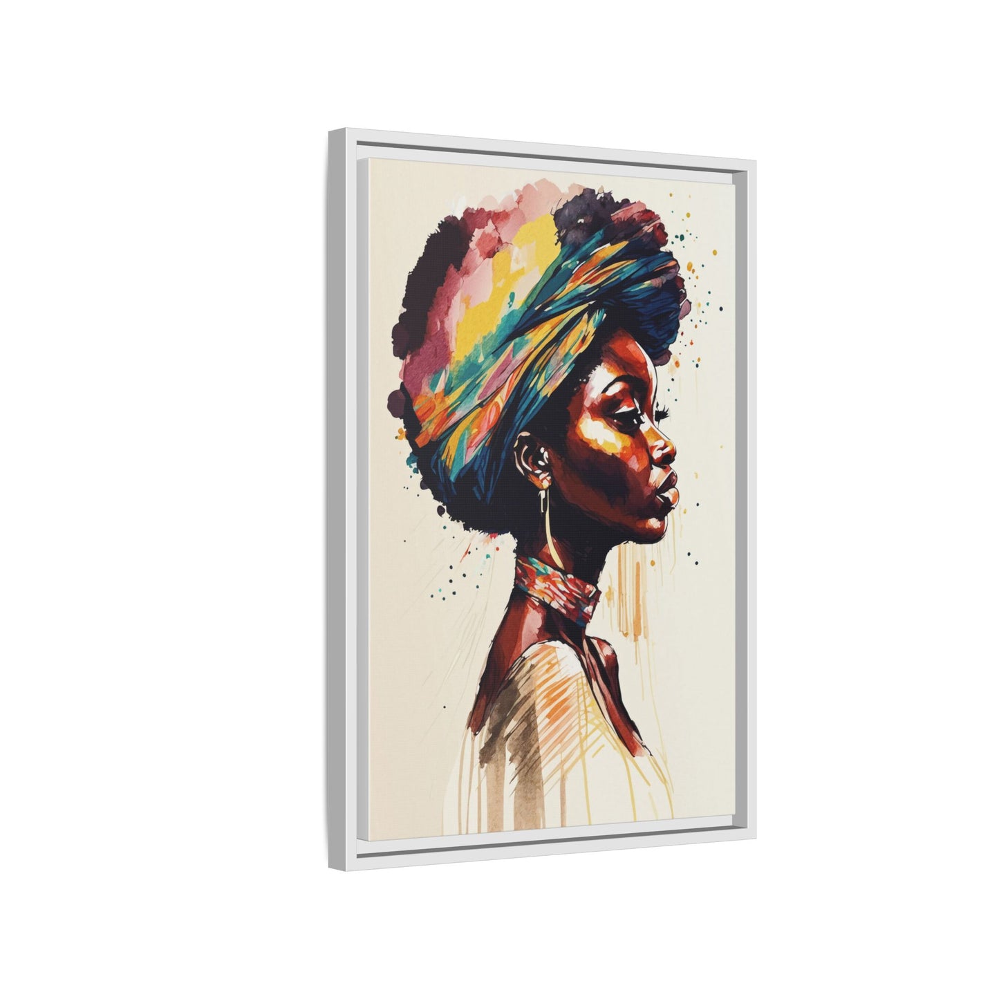 Zamani Bloom Matte Canvas Wall Art