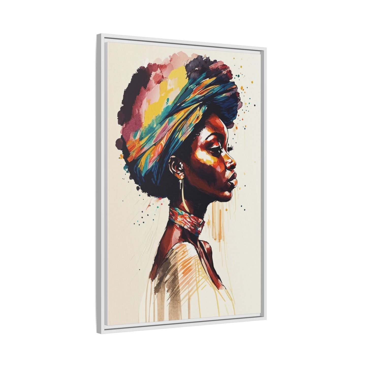 Zamani Bloom Matte Canvas Wall Art