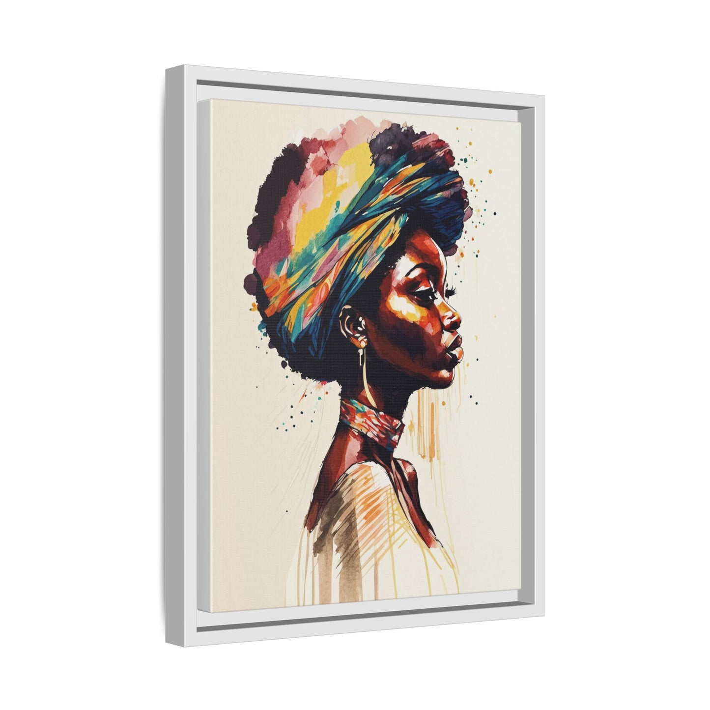 Zamani Bloom Matte Canvas Wall Art