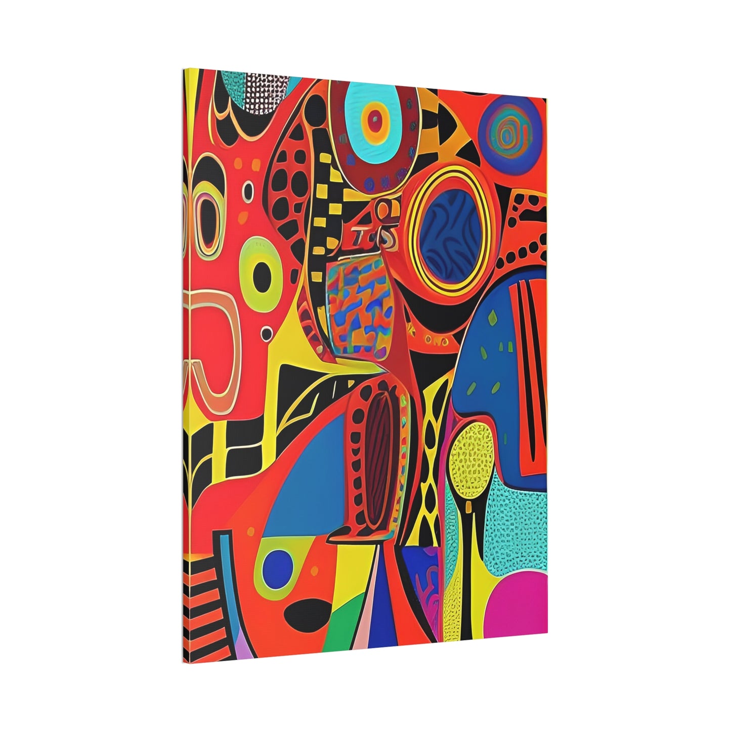 Oba Vibration Stretched Canvas Wall Art