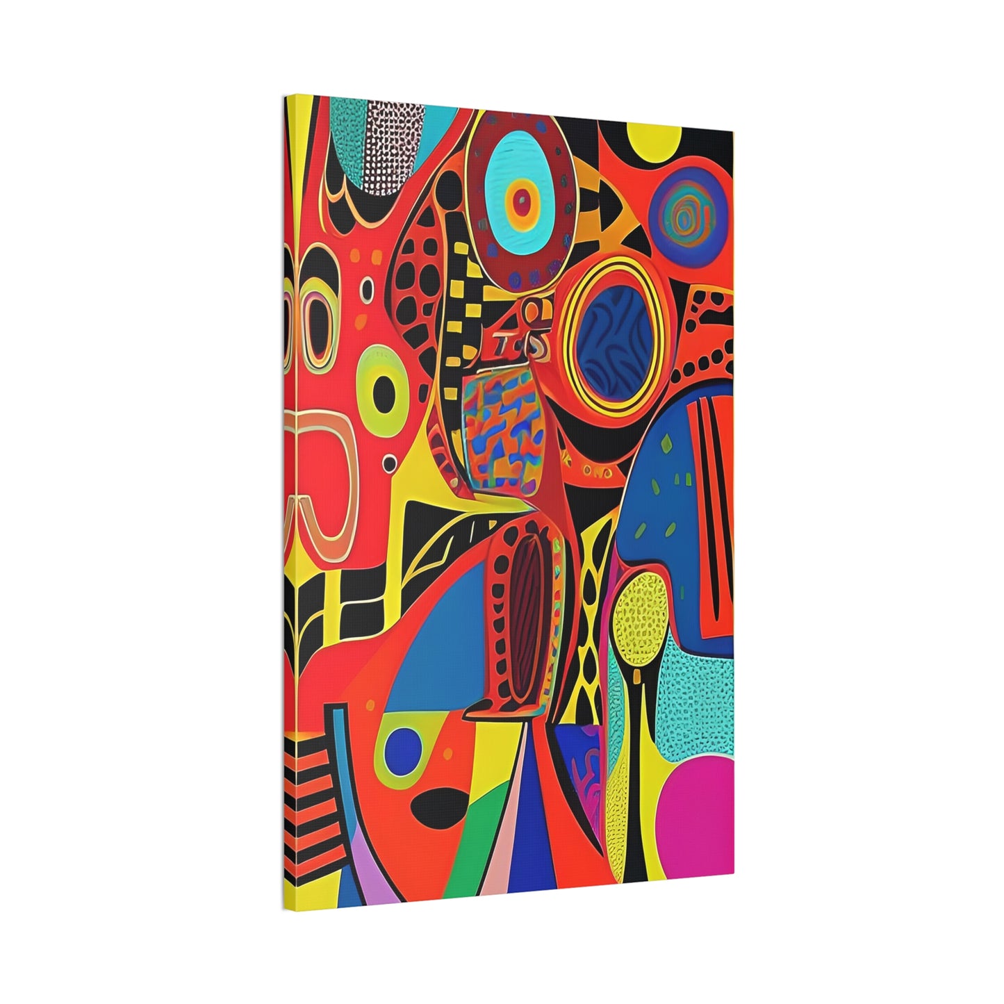 Oba Vibration Stretched Canvas Wall Art
