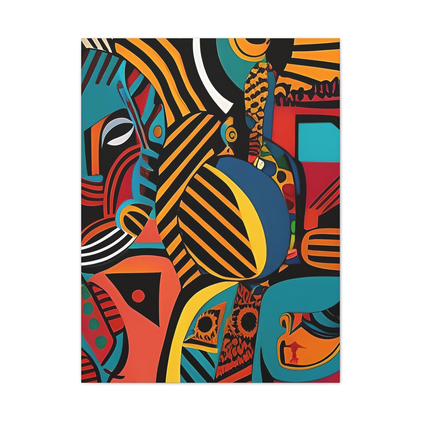 Sankofa Blaze Stretched Canvas Wall Art