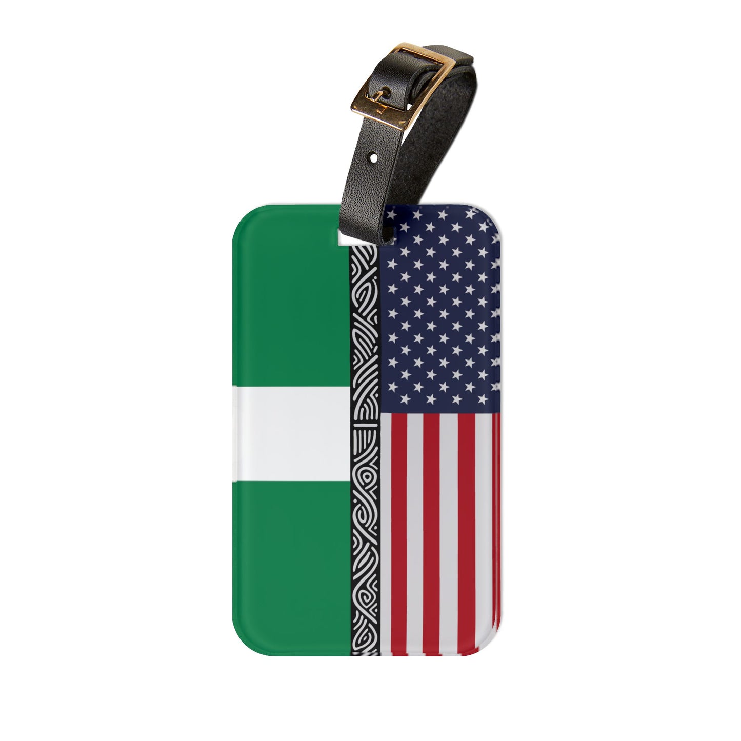Nigeria-USA Diaspora Luggage Tag