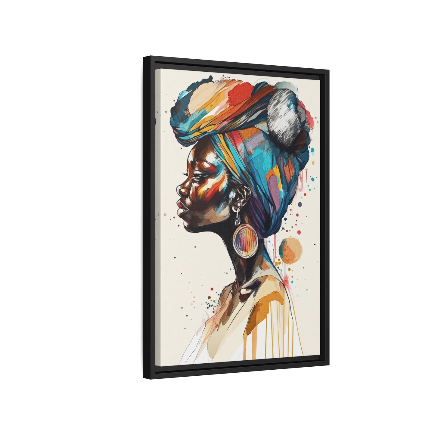 Afia Moon Matte Canvas Print