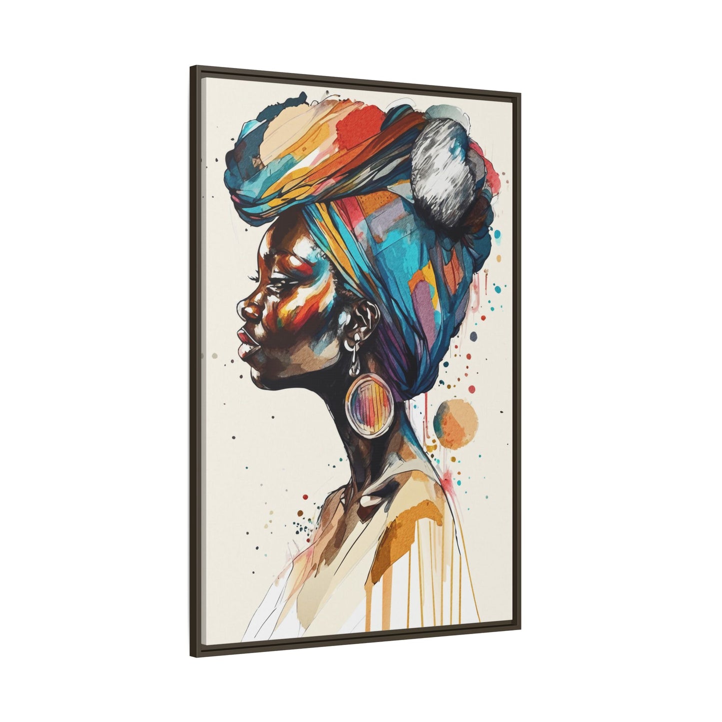 Afia Moon Matte Canvas Print