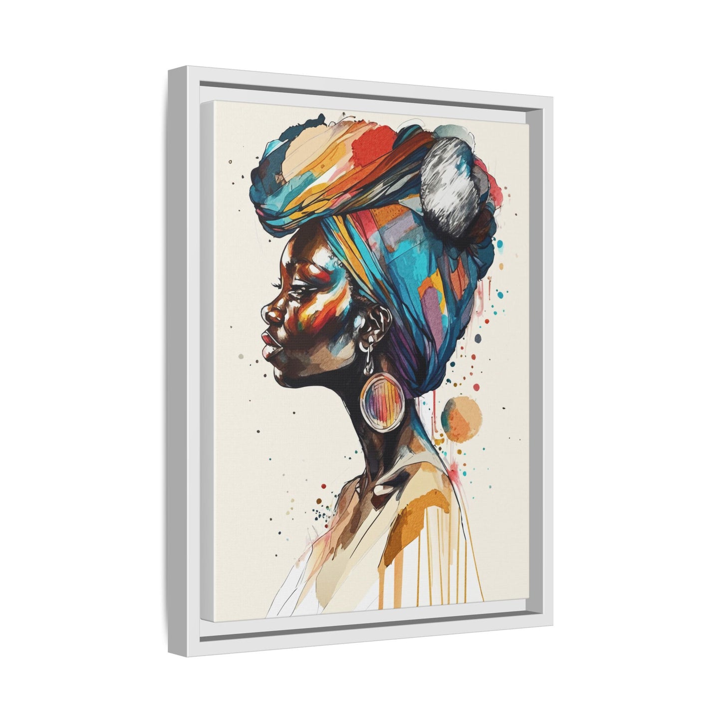 Afia Moon Matte Canvas Print