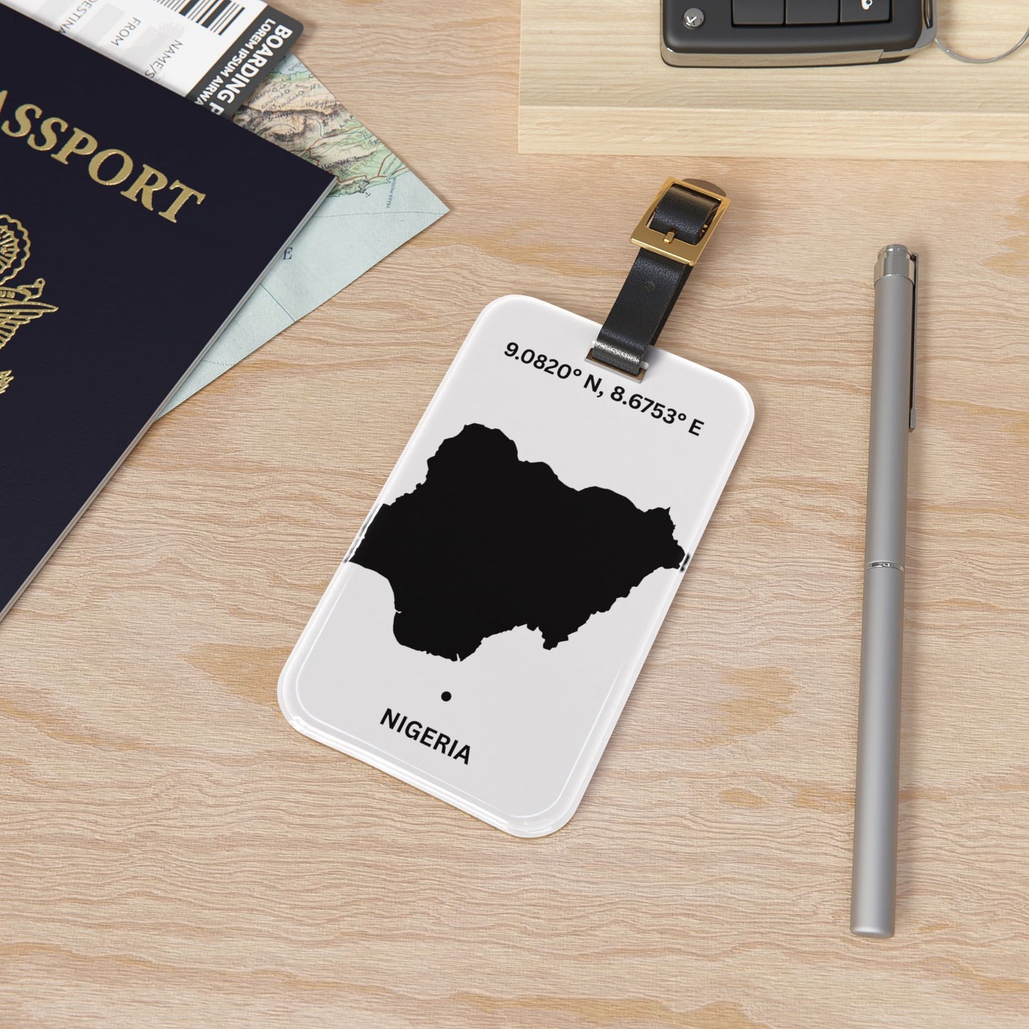 Latitude Nigeria Luggage Tag