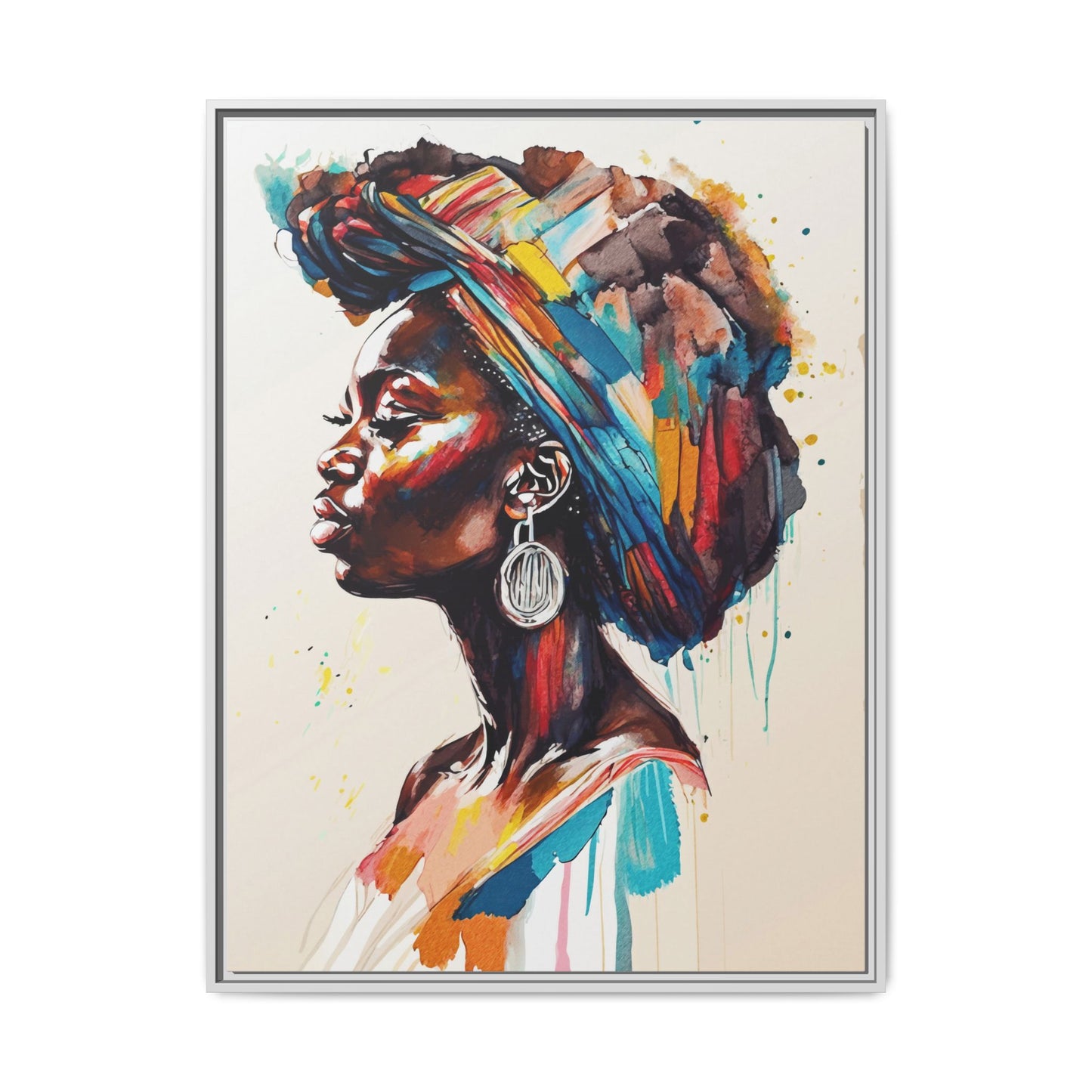 Nyoka Flame Matte Canvas Print
