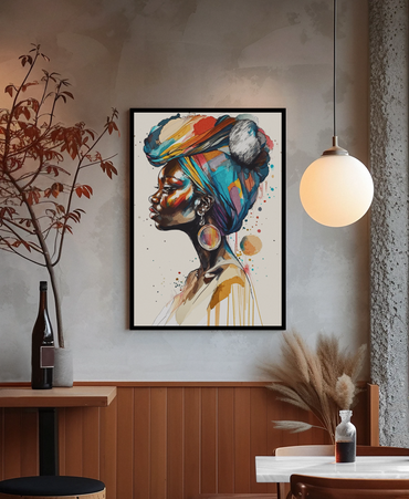 Afia Moon Framed Wall Art