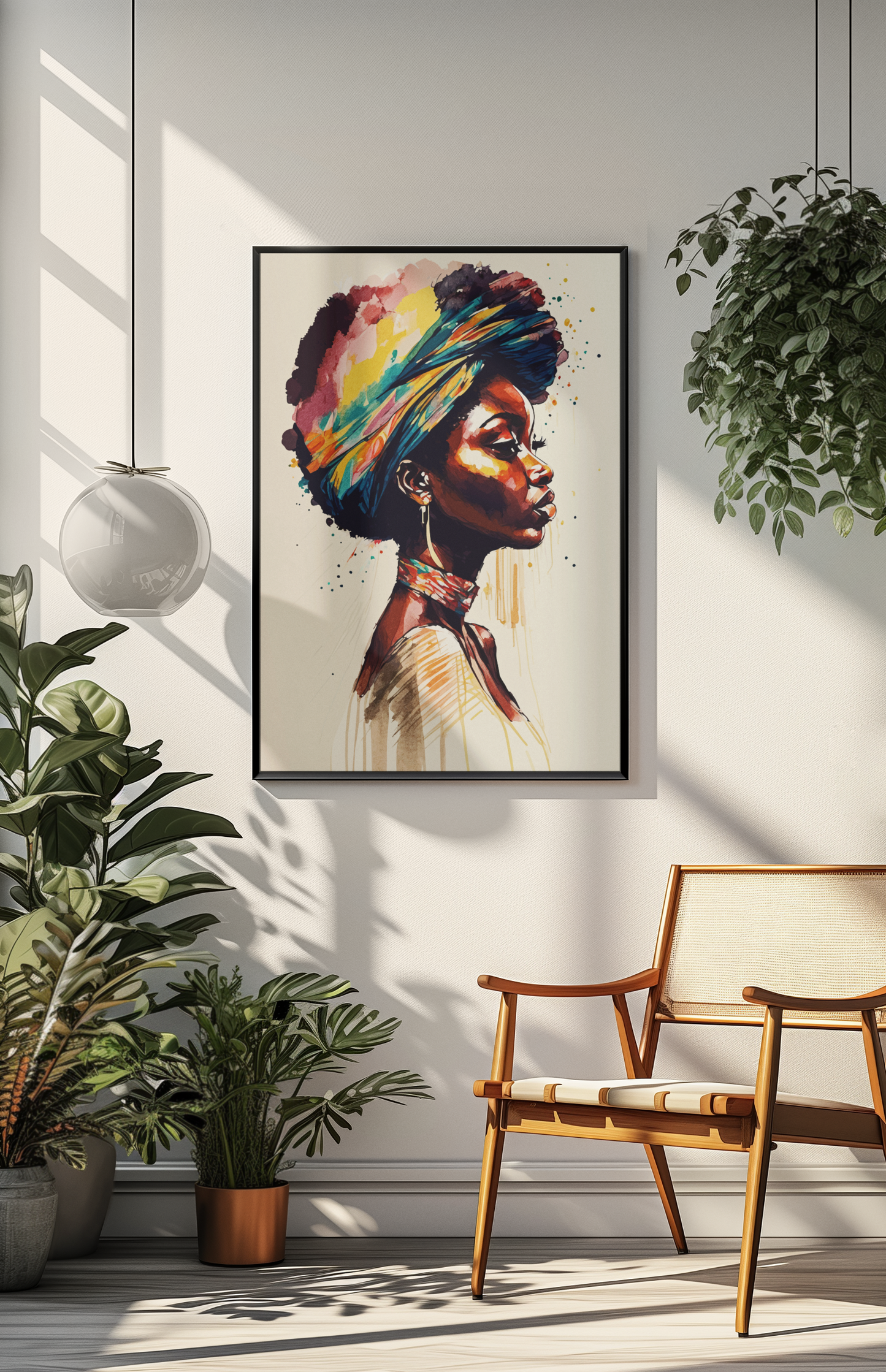 Zamani Bloom Framed Wall Art