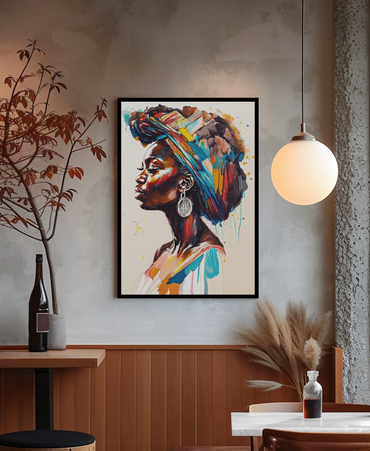 Nyoka Flame Framed Wall Art