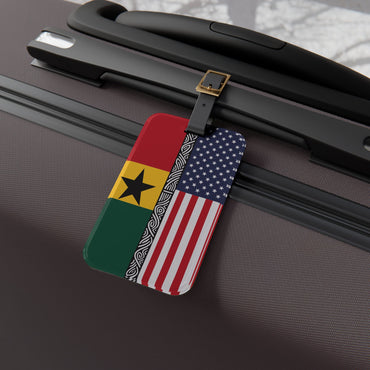 Ghana-USA Diaspora Luggage Tag