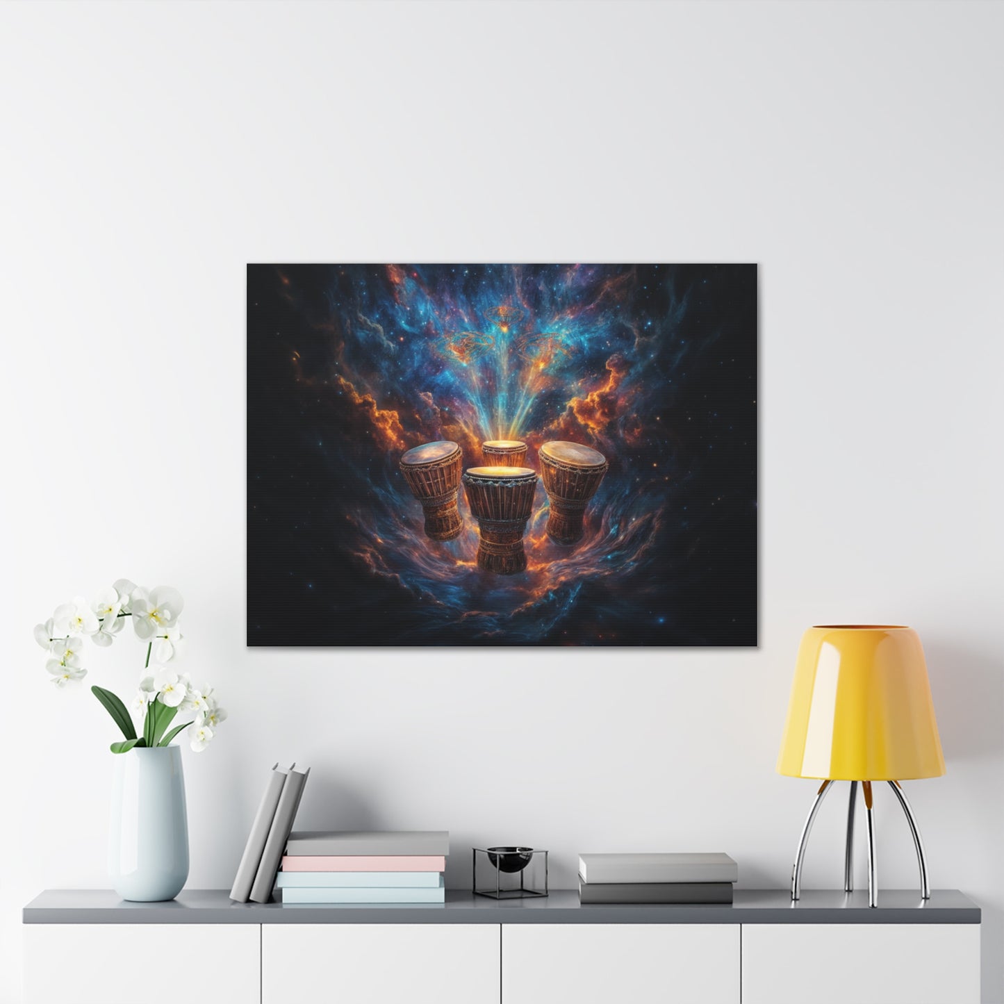 Cosmic Drum Canvas Wall Art