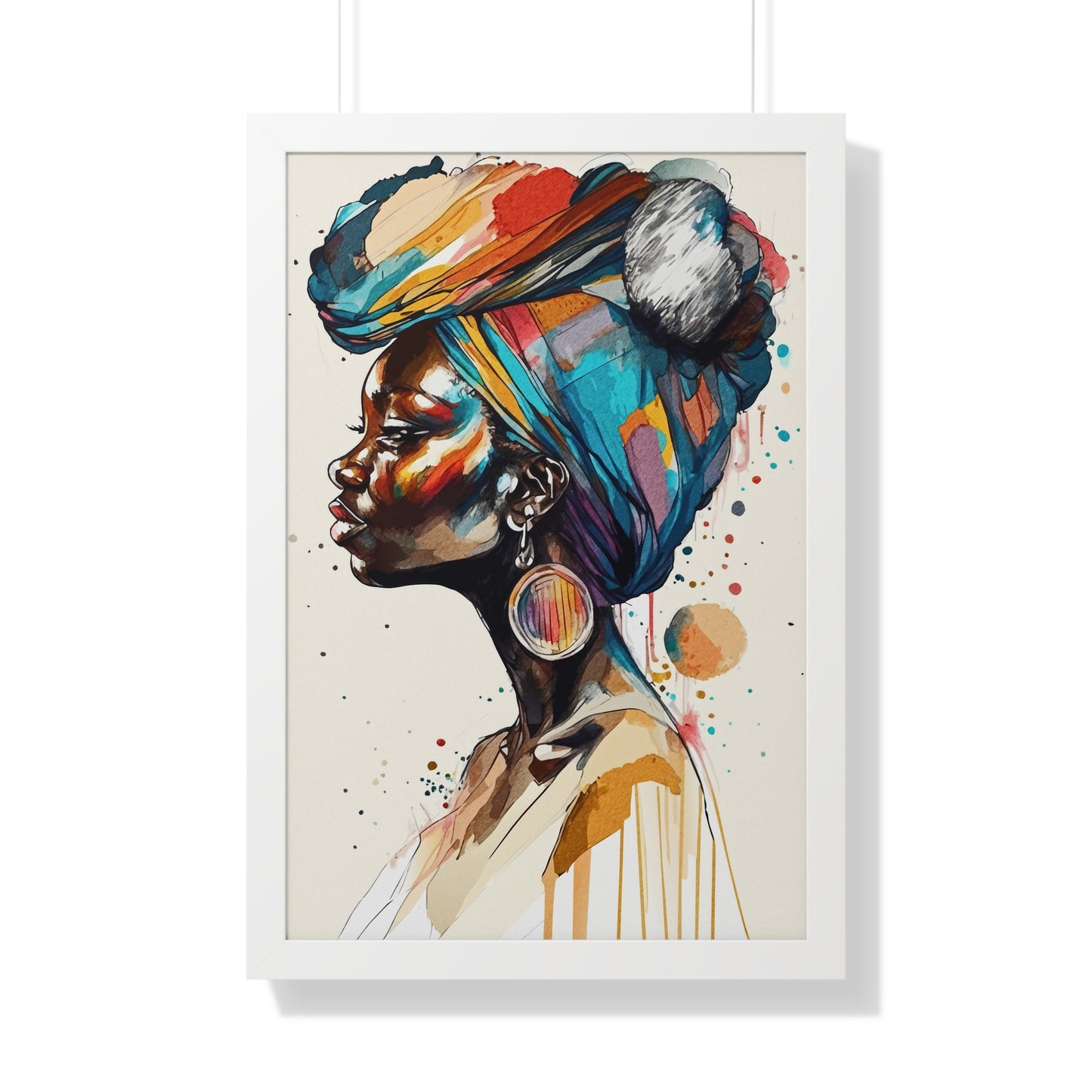 Afia Moon Framed Wall Art