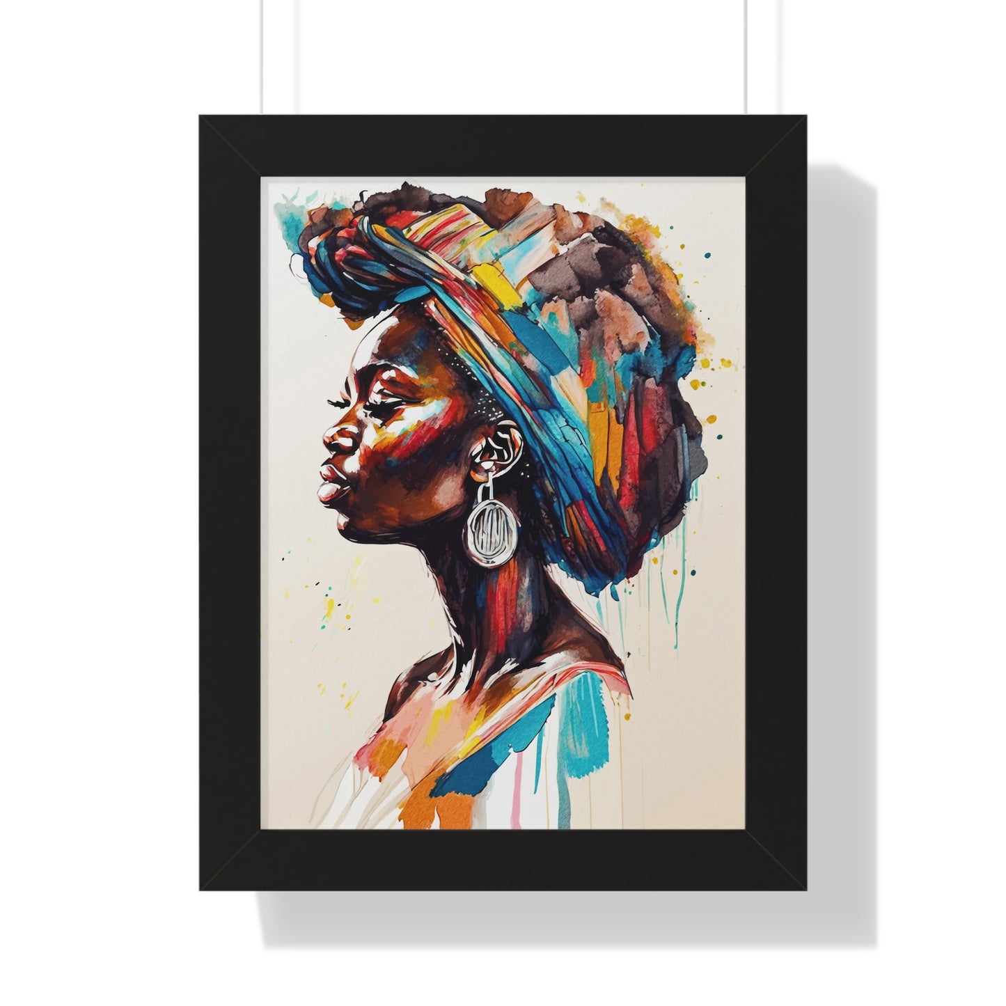 Nyoka Flame Framed Wall Art