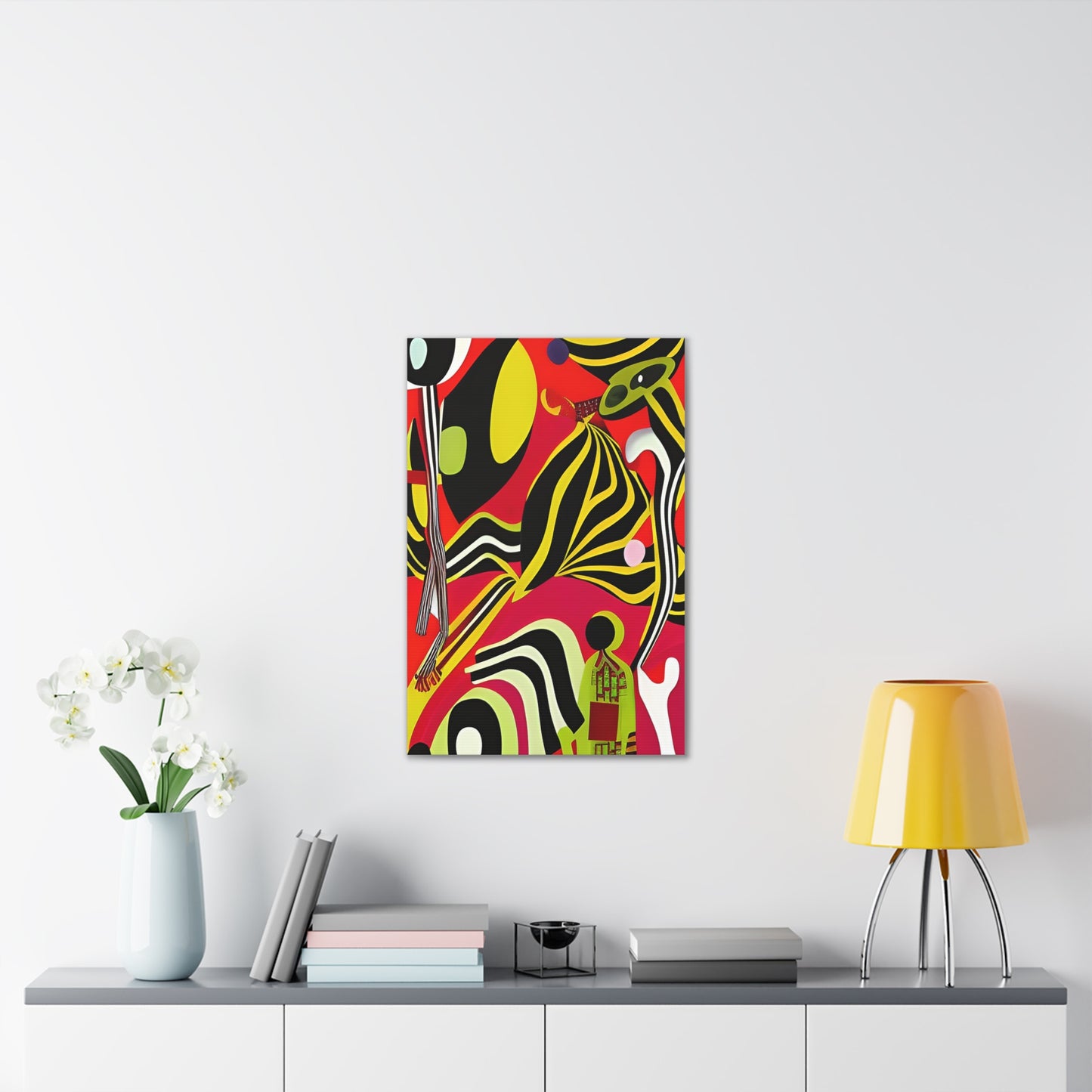 Ngoma Drift Stretched Canvas Wall Art