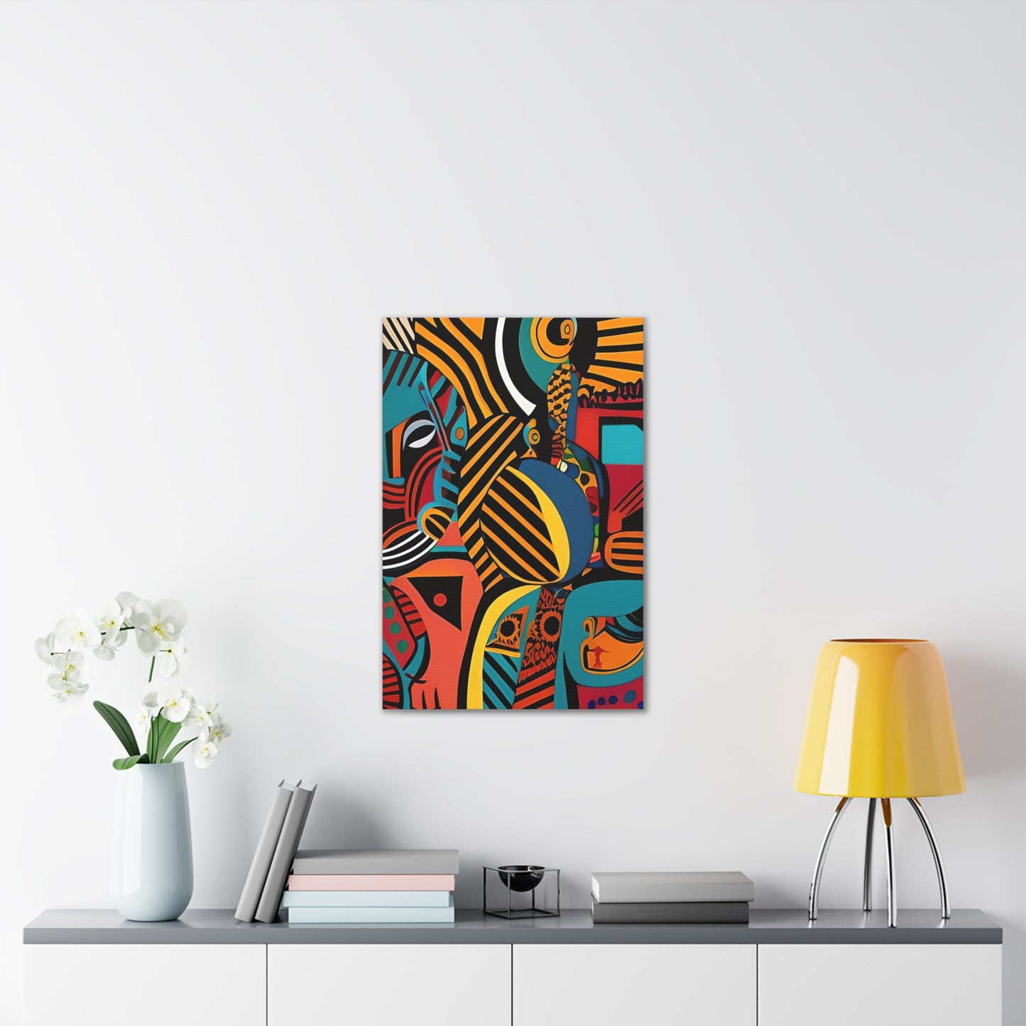 Sankofa Blaze Stretched Canvas Wall Art