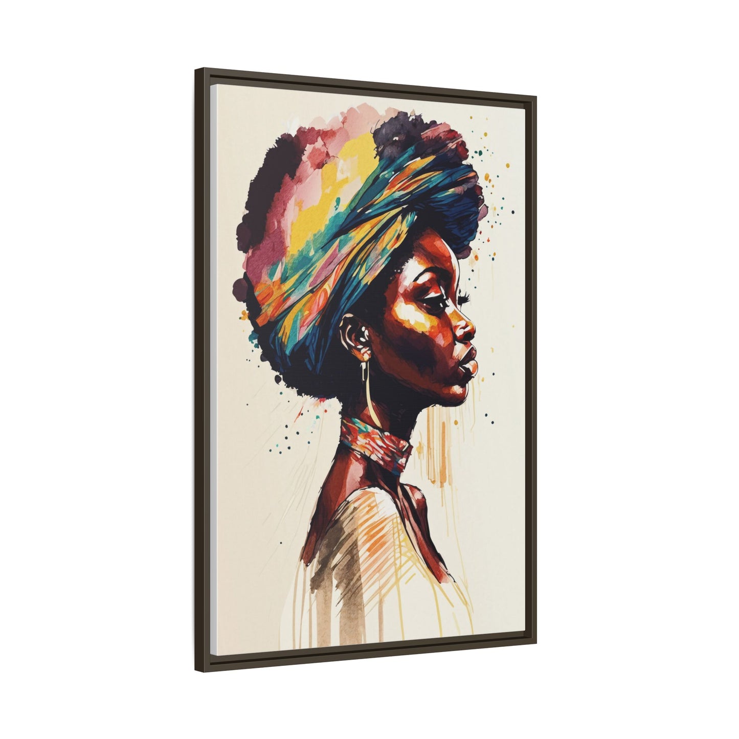 Zamani Bloom Matte Canvas Wall Art
