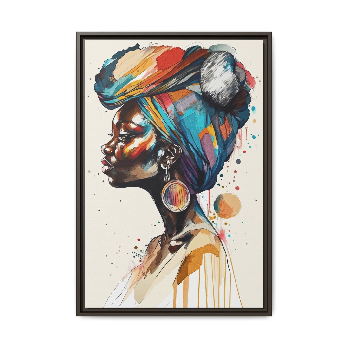 Afia Moon Matte Canvas Print