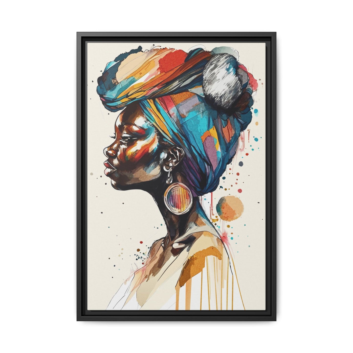 Afia Moon Matte Canvas Print