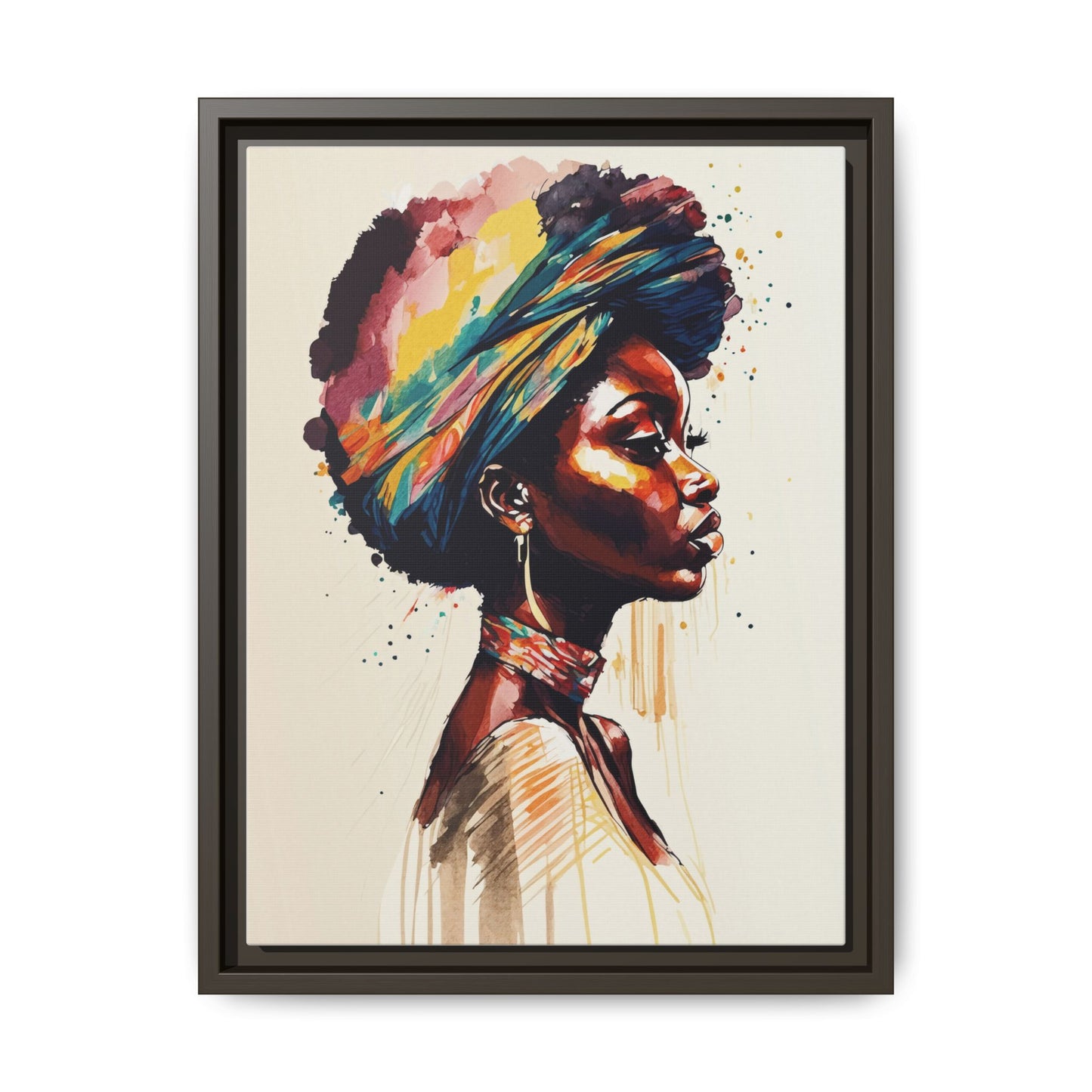 Zamani Bloom Matte Canvas Wall Art