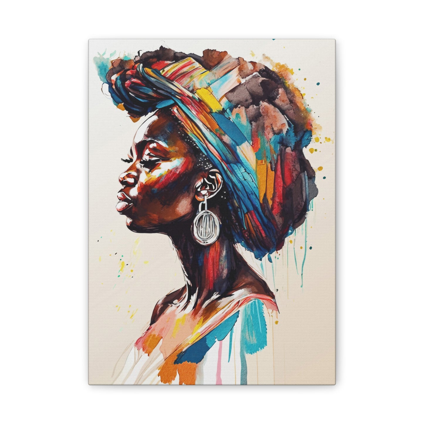 Nyoka Flame Stretched Canvas Wall Art