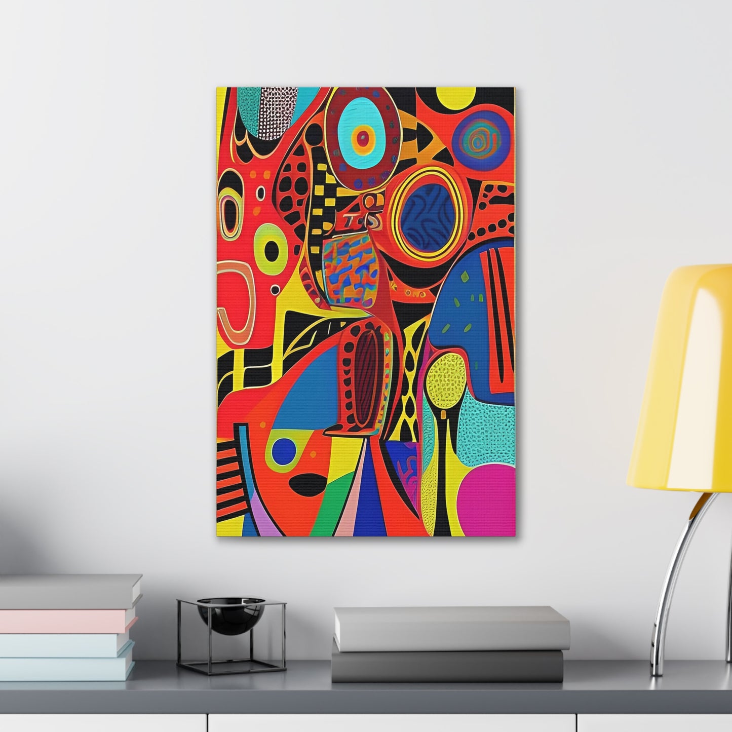 Oba Vibration Stretched Canvas Wall Art