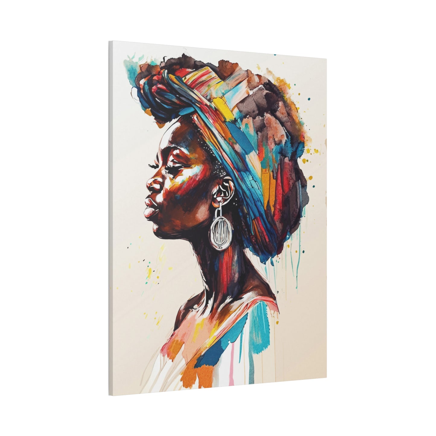 Nyoka Flame Stretched Canvas Wall Art