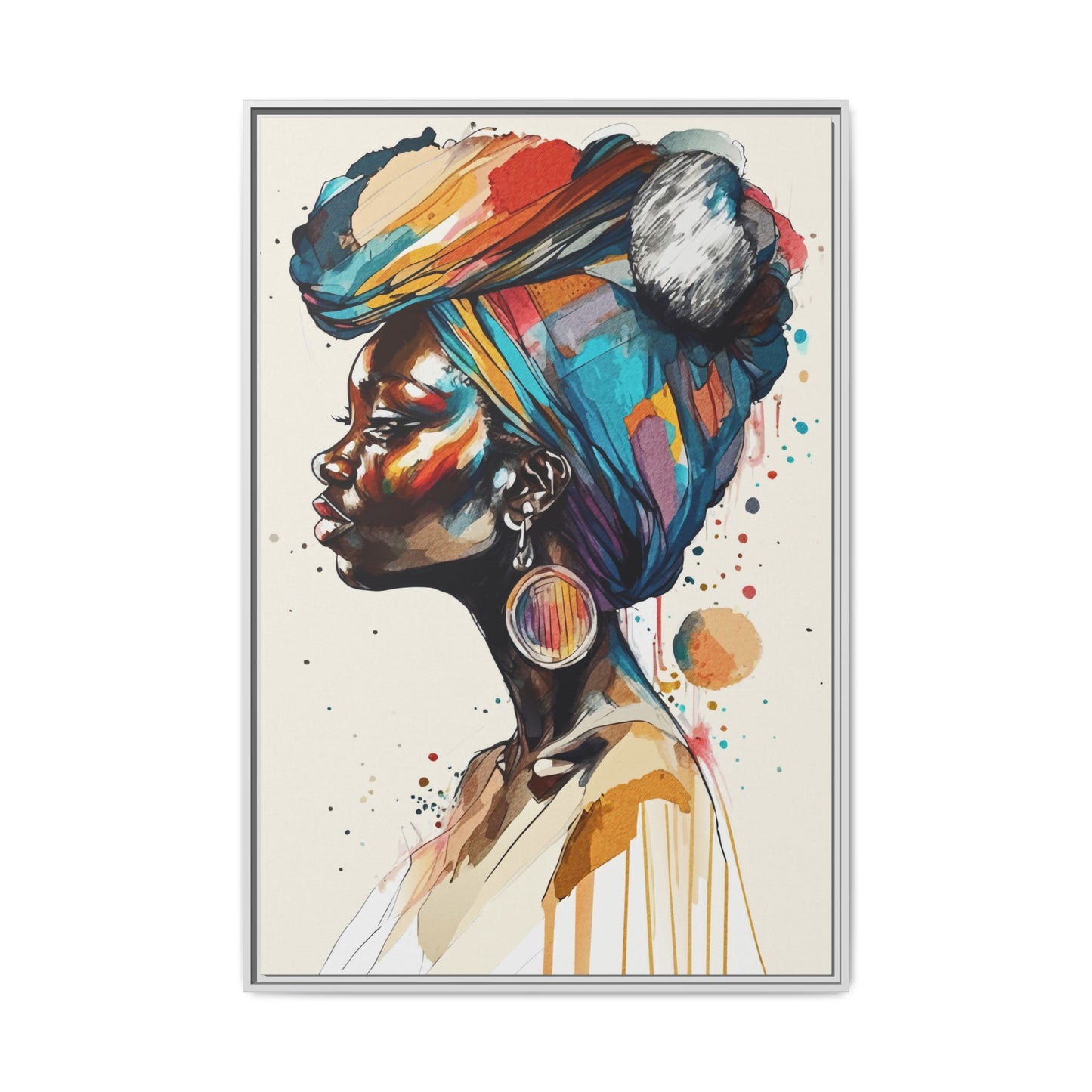 Afia Moon Matte Canvas Print