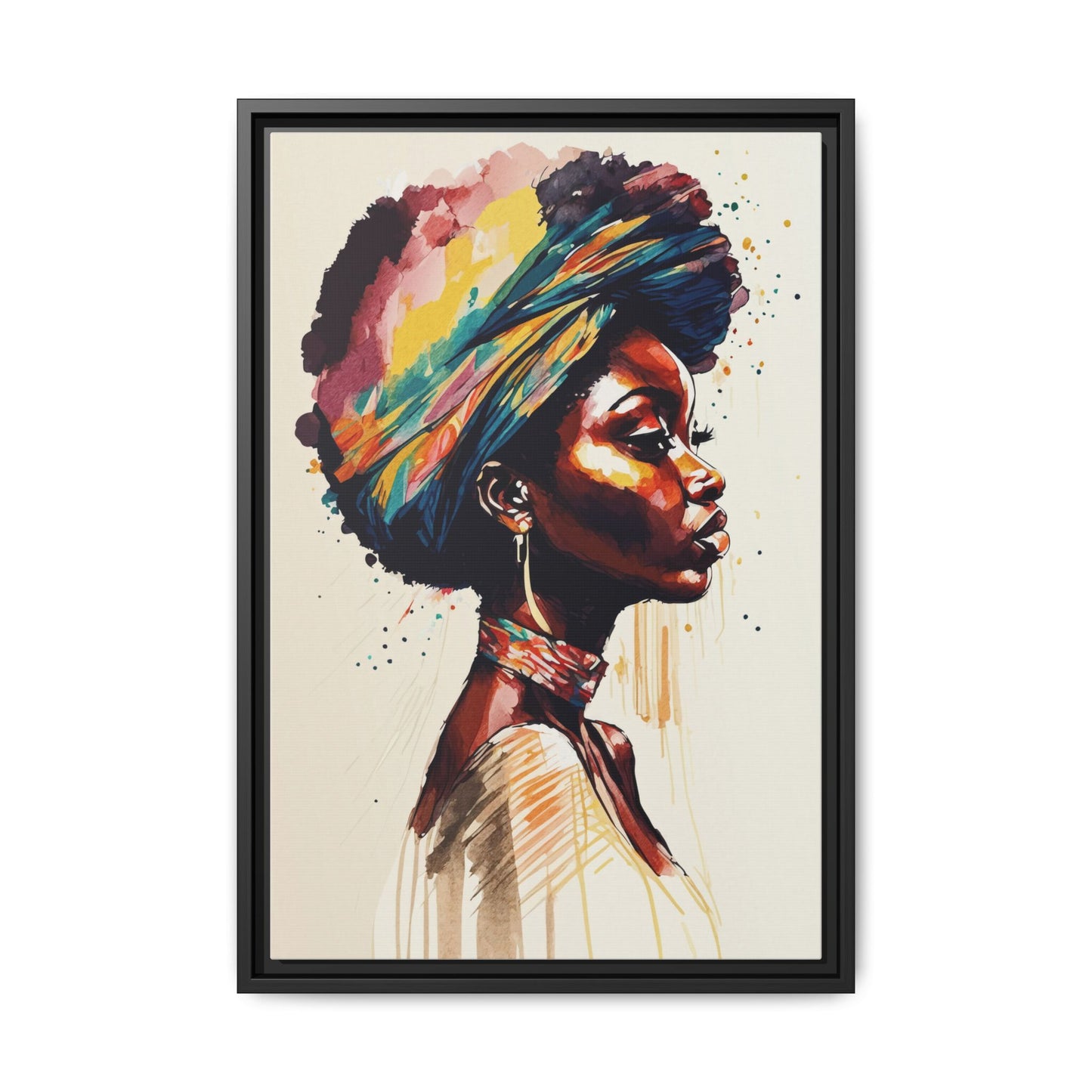 Zamani Bloom Matte Canvas Wall Art