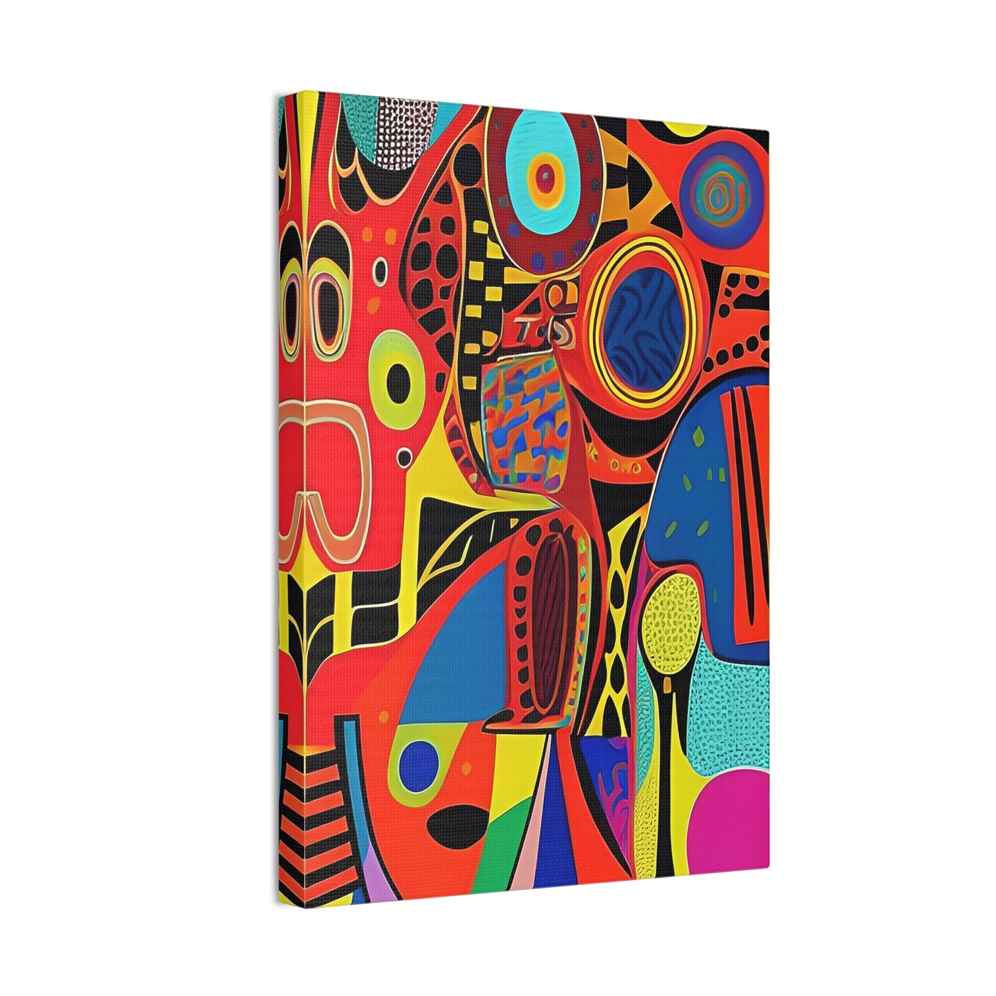 Oba Vibration Stretched Canvas Wall Art