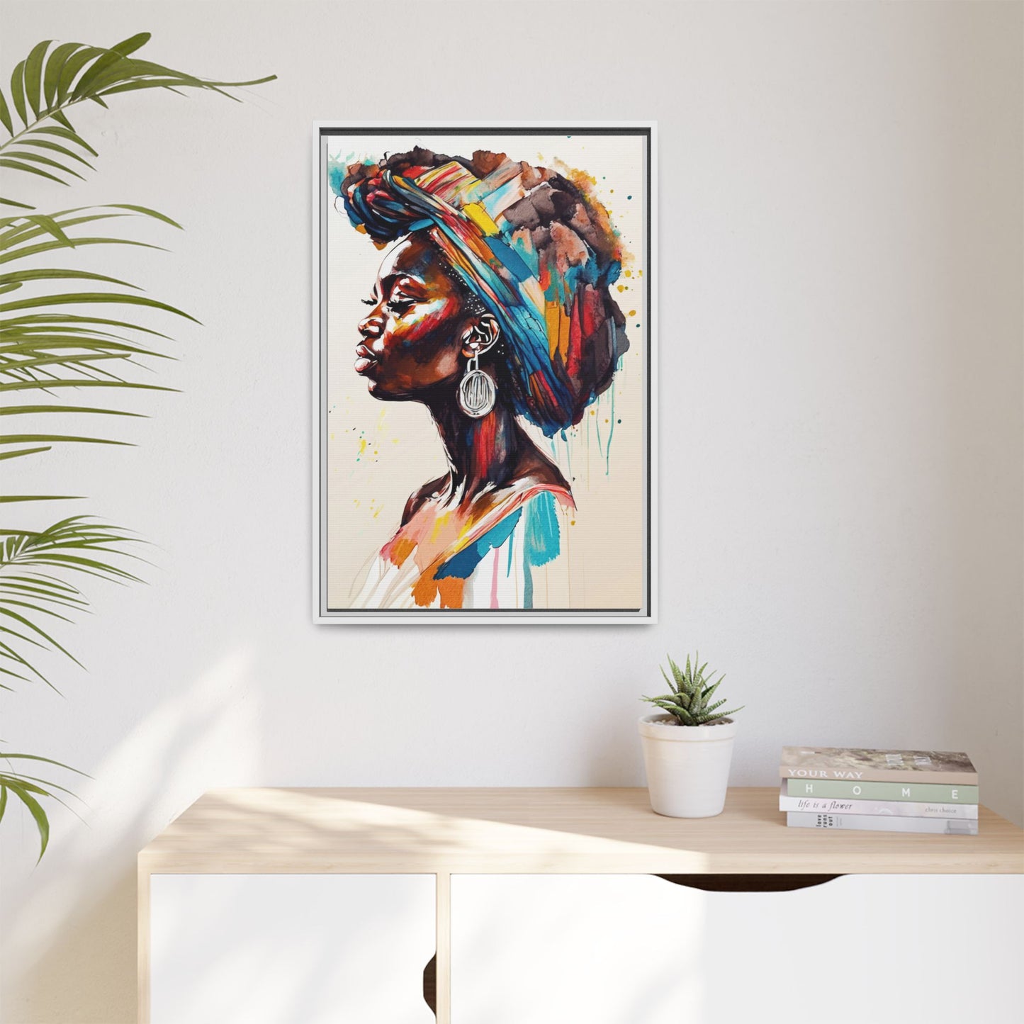 Nyoka Flame Matte Canvas Print