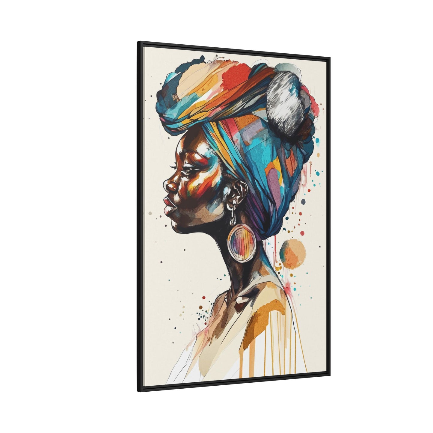 Afia Moon Matte Canvas Print