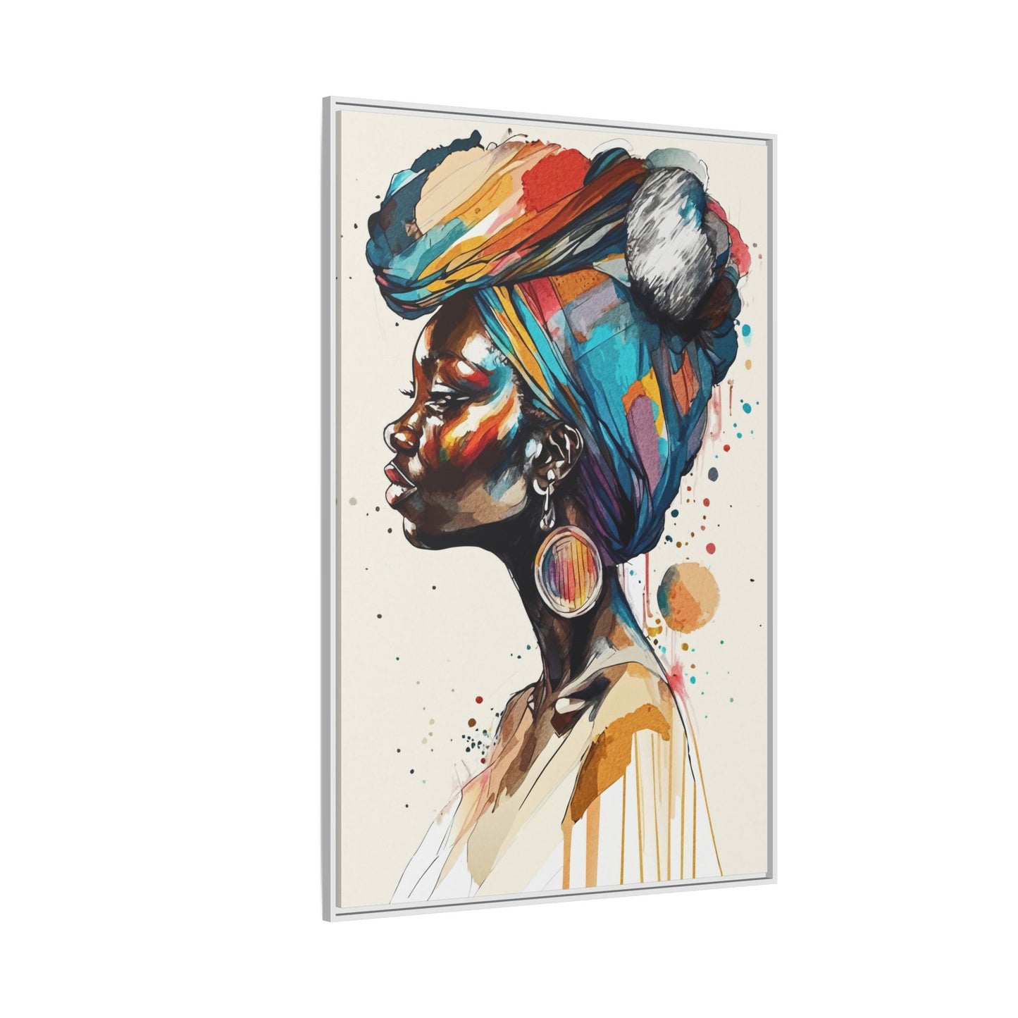 Afia Moon Matte Canvas Print