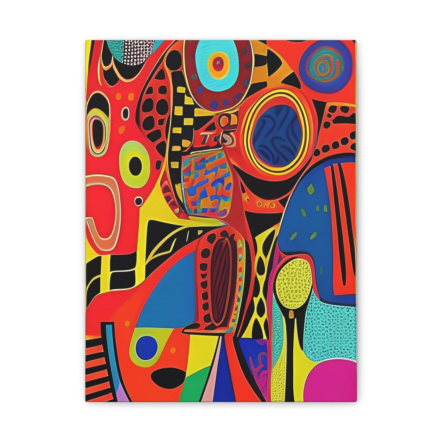Oba Vibration Stretched Canvas Wall Art