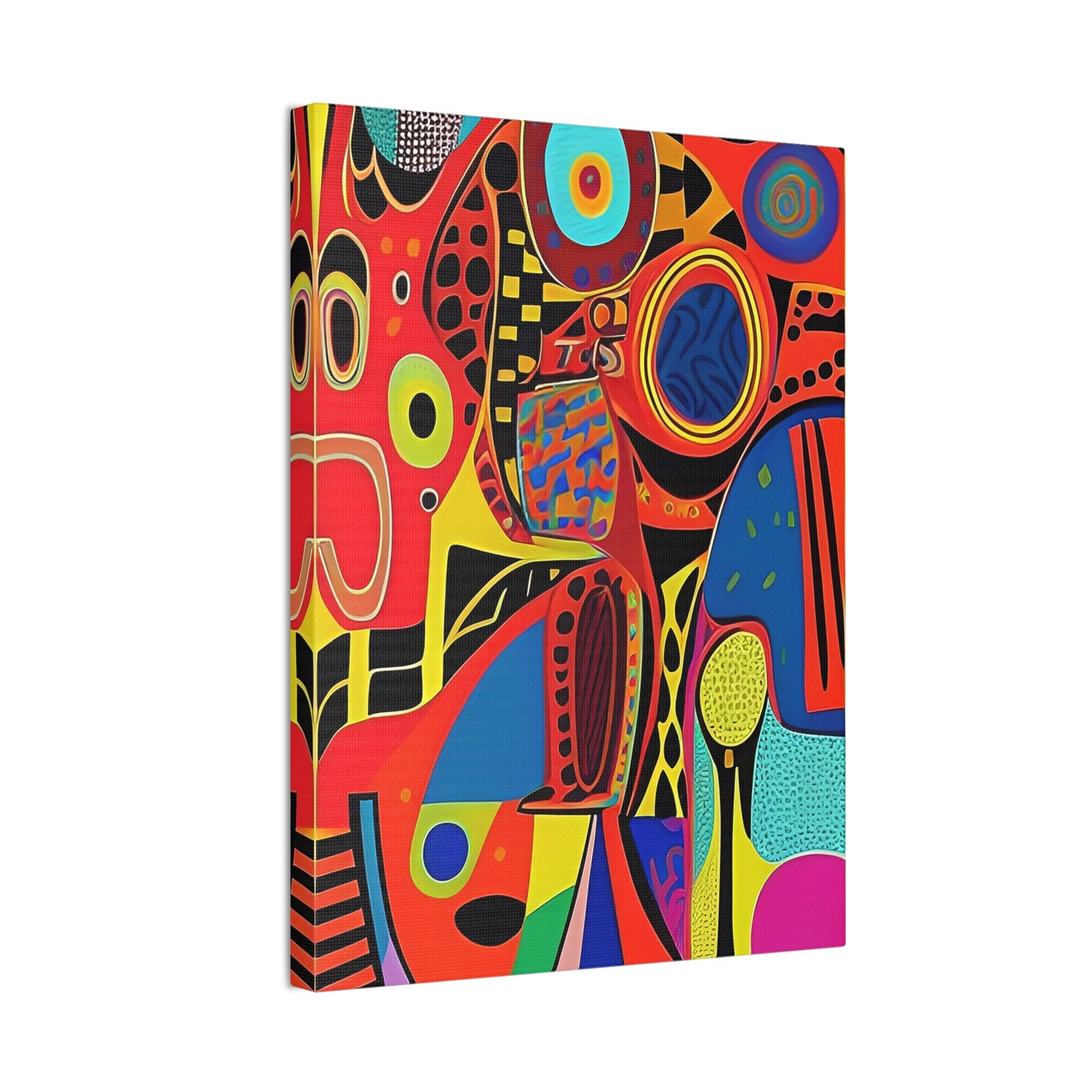 Oba Vibration Stretched Canvas Wall Art