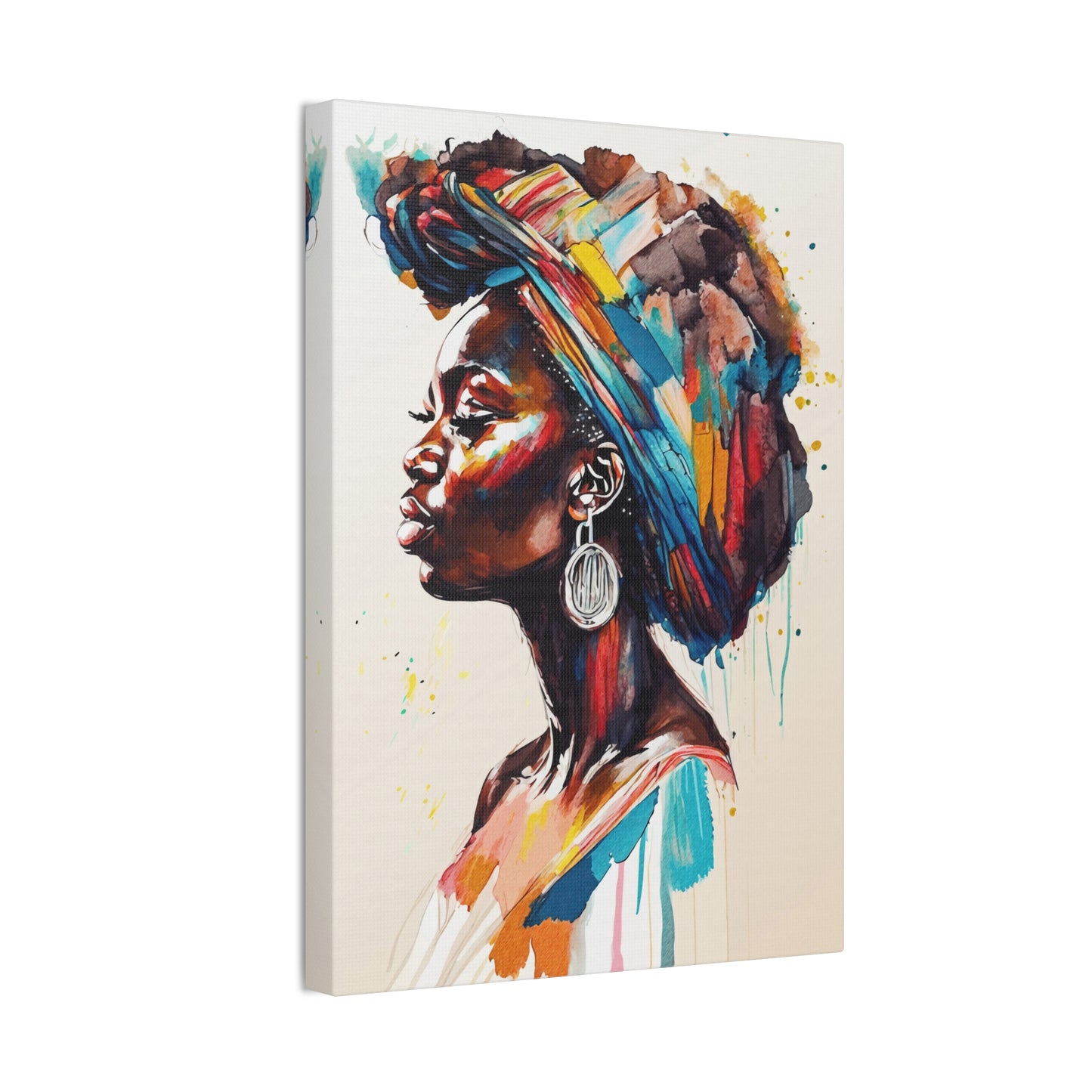 Nyoka Flame Stretched Canvas Wall Art