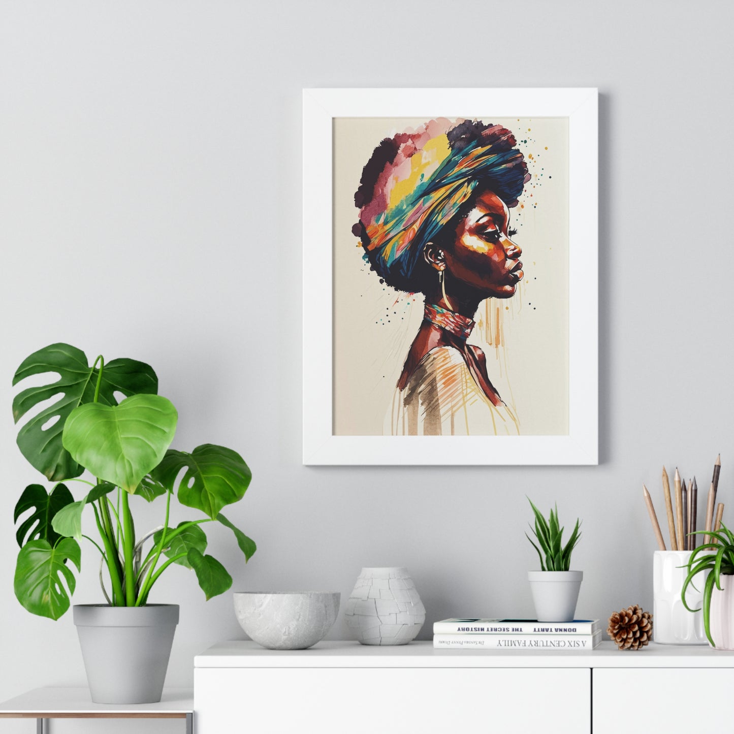 Zamani Bloom Framed Wall Art