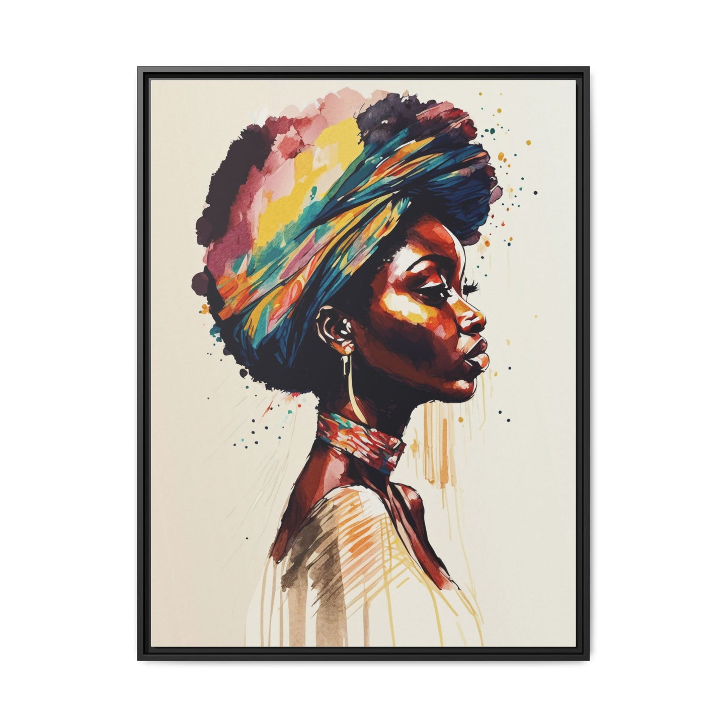 Zamani Bloom Matte Canvas Wall Art