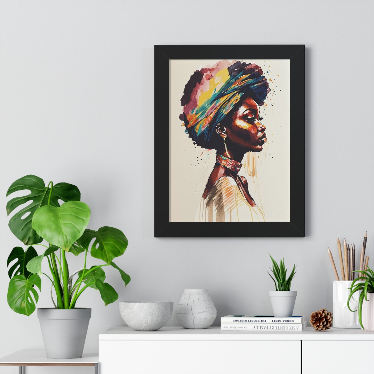 Zamani Bloom Framed Wall Art