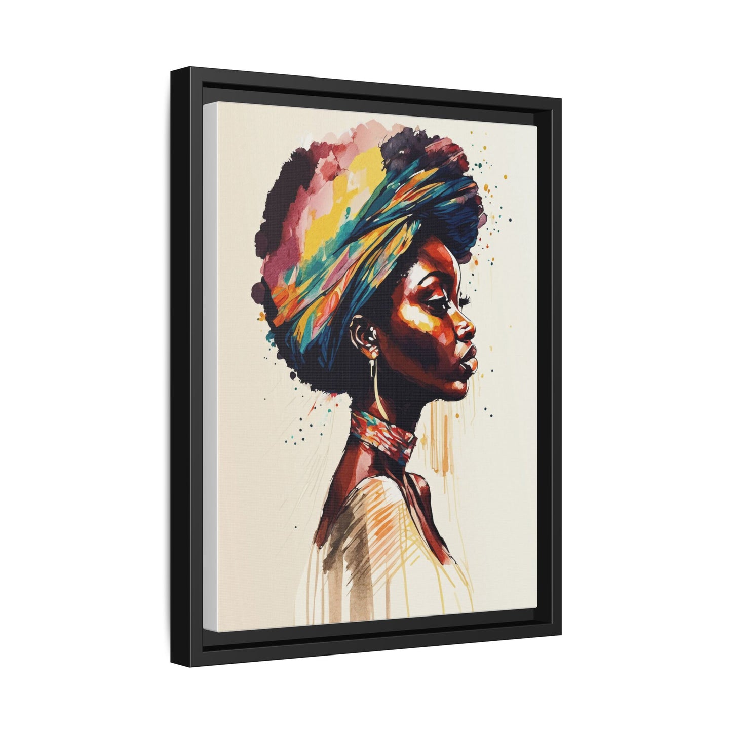 Zamani Bloom Matte Canvas Wall Art