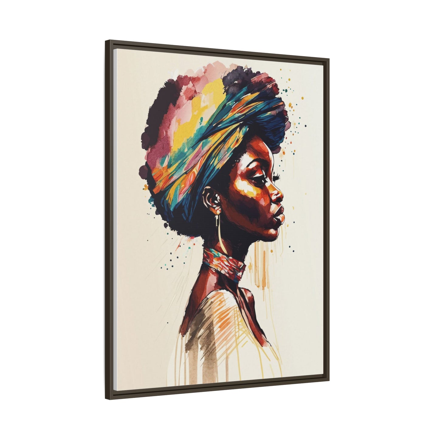 Zamani Bloom Matte Canvas Wall Art