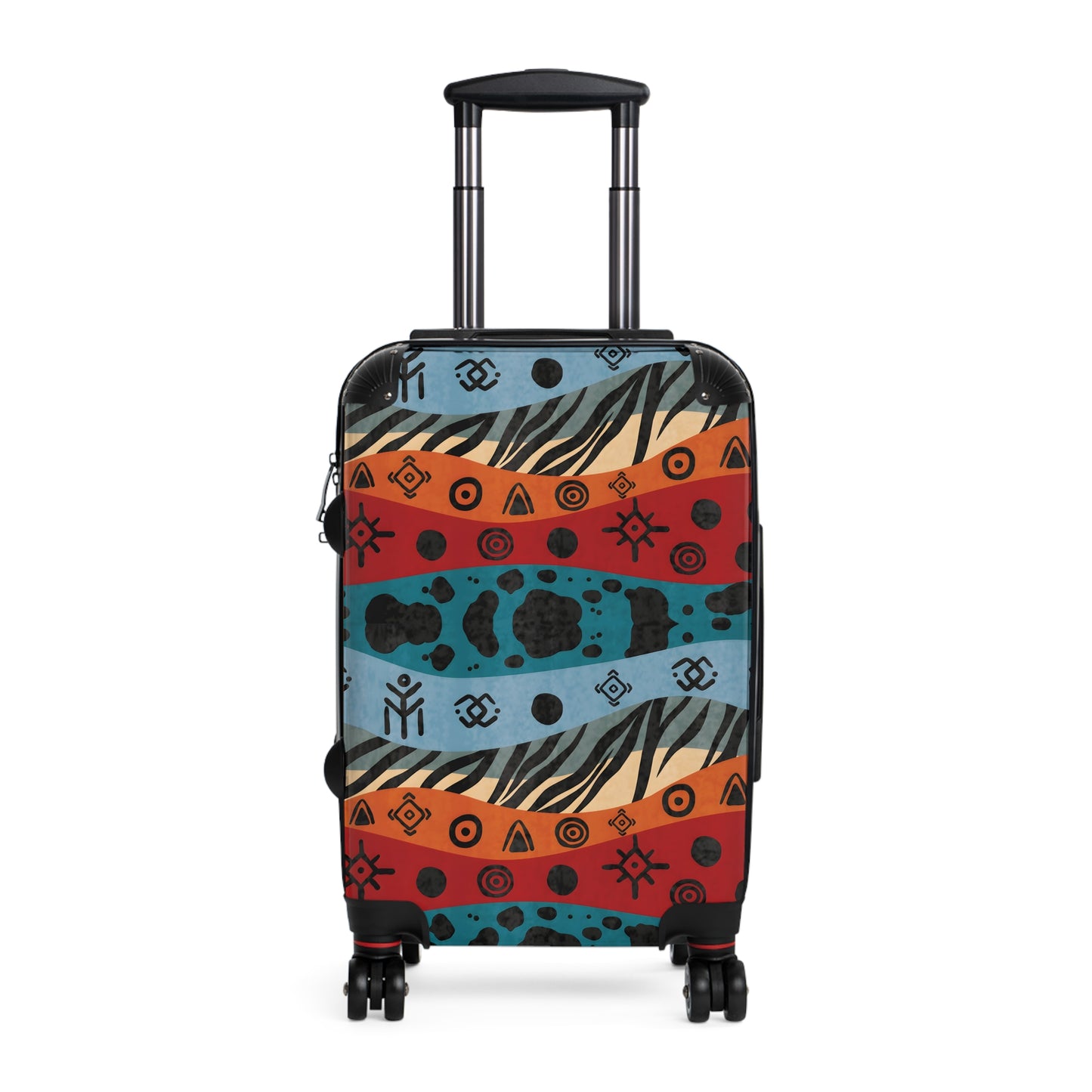 Patterned Continent Suitcase