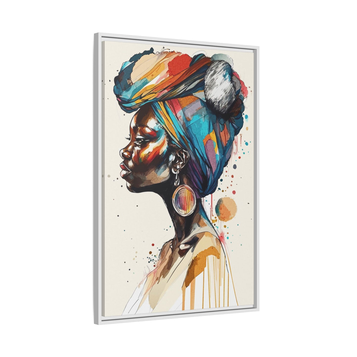 Afia Moon Matte Canvas Print