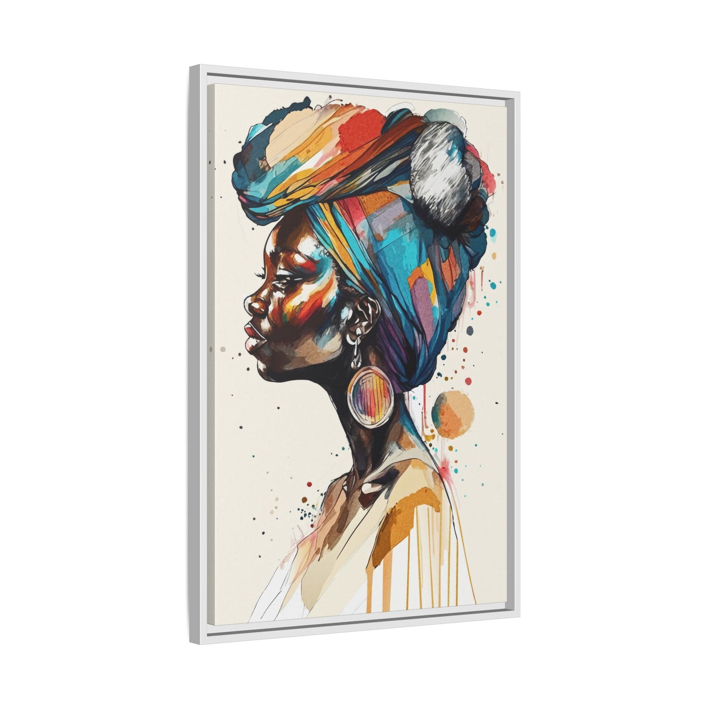 Afia Moon Matte Canvas Print