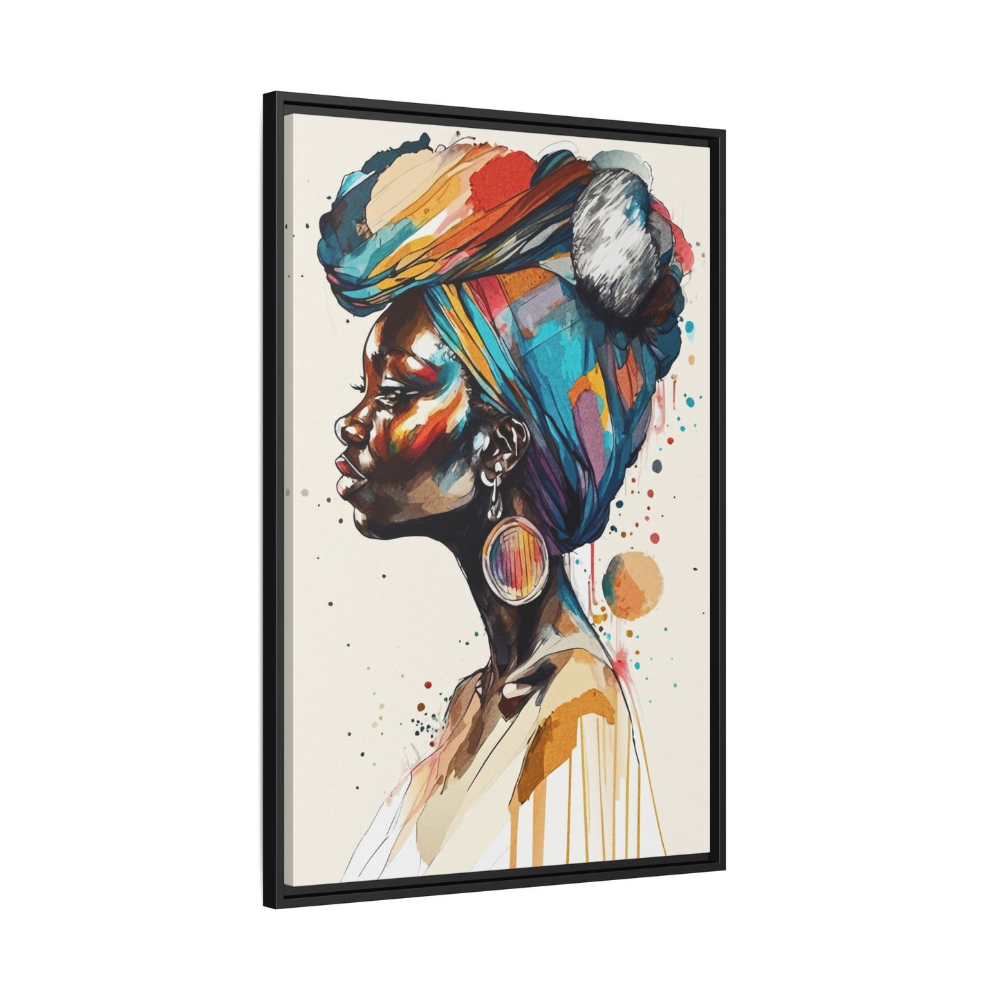 Afia Moon Matte Canvas Print