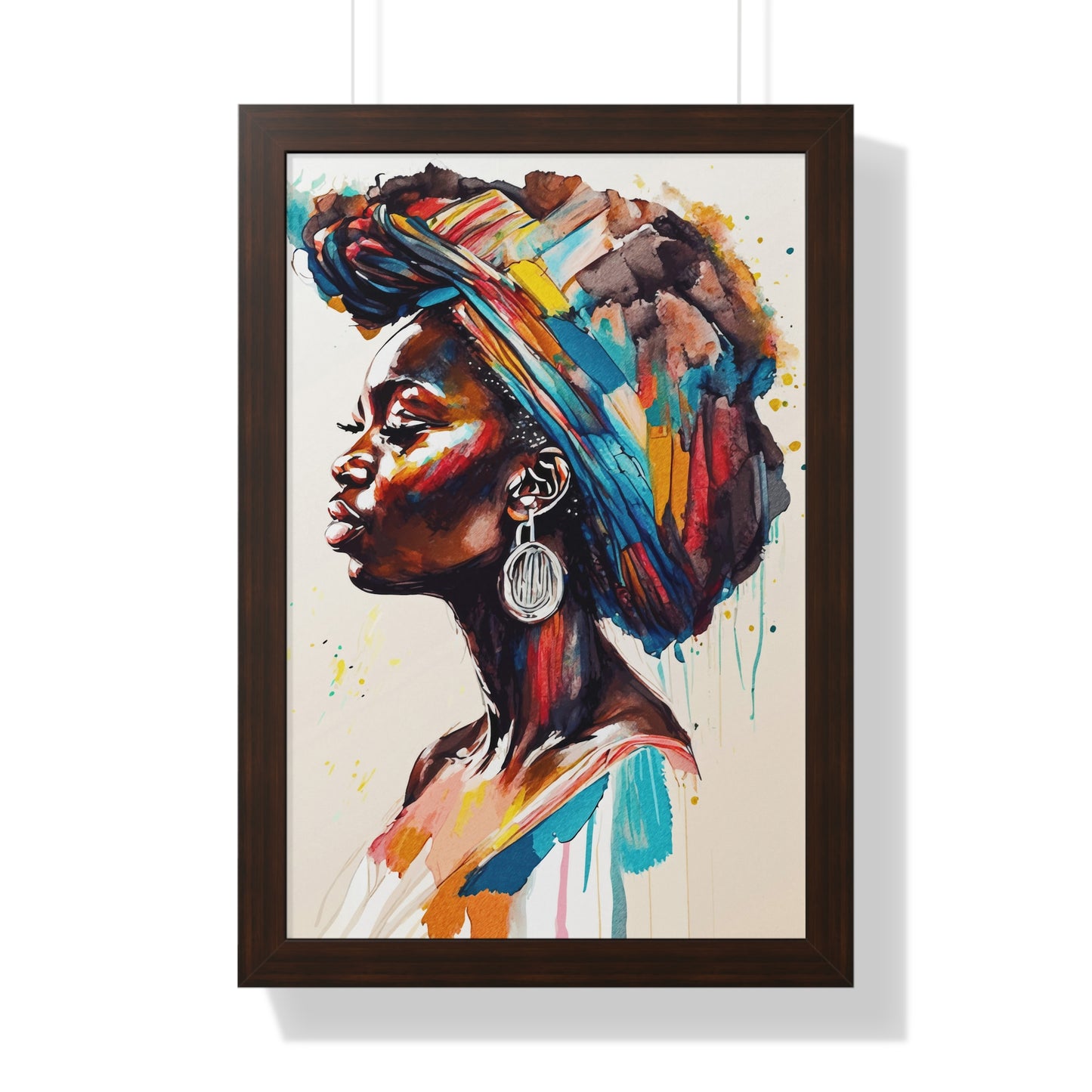 Nyoka Flame Framed Wall Art