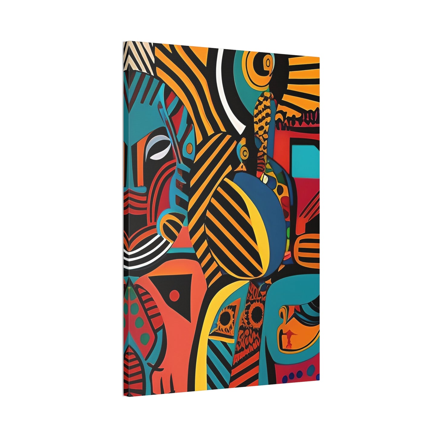 Sankofa Blaze Stretched Canvas Wall Art