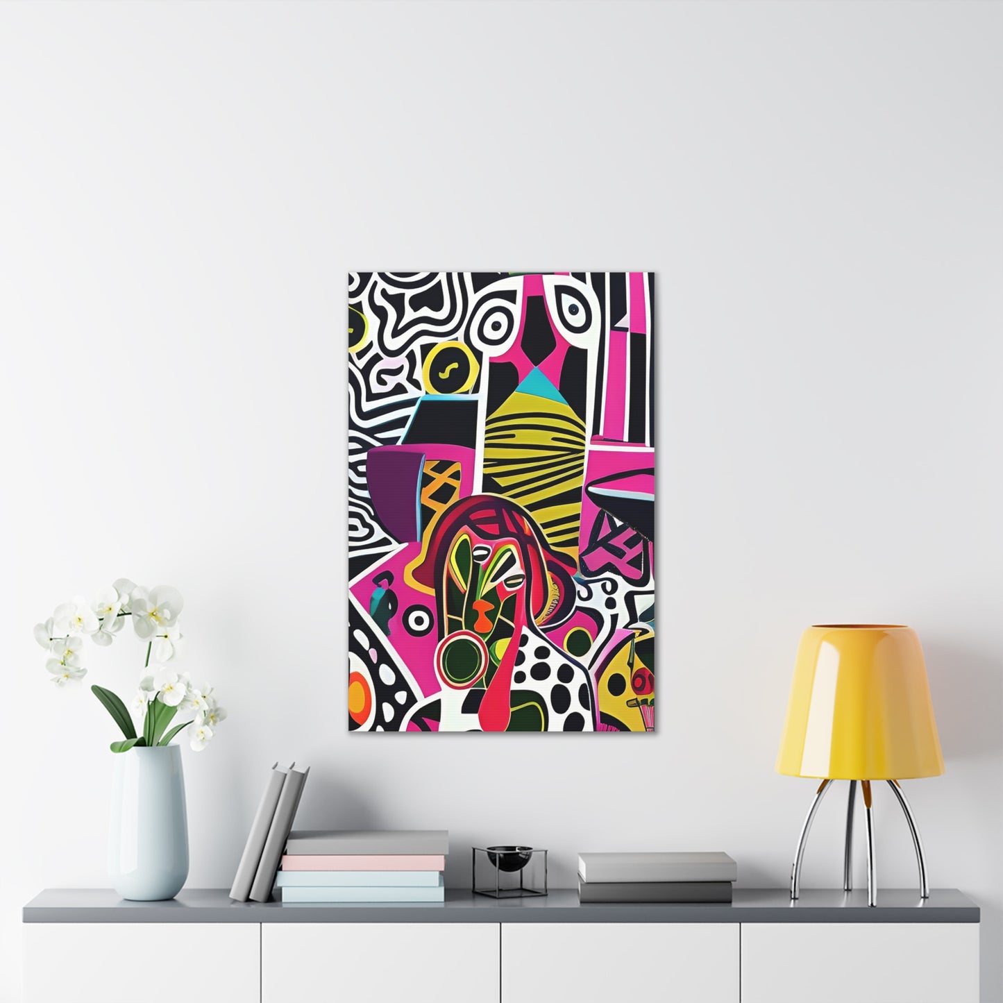Nzingha Pulse Stretched Canvas Wall Art